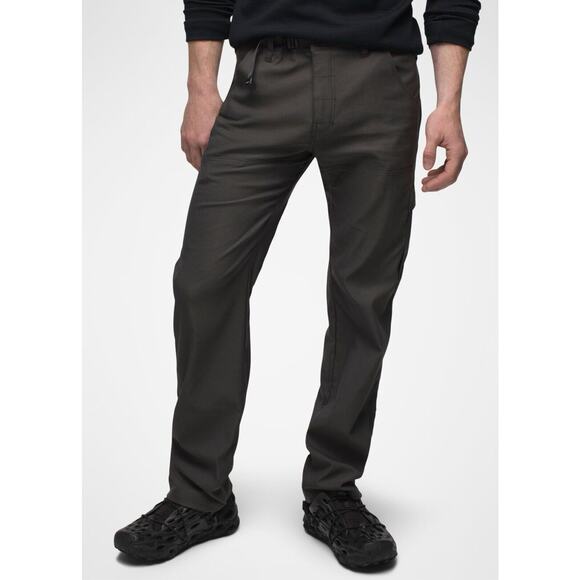 prAna Mens Stretch Zion Pants 34 x 30 Flint Cargo Hiking Tech Outdoors Climbing